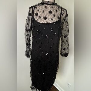 Elegant Black Lace Dress